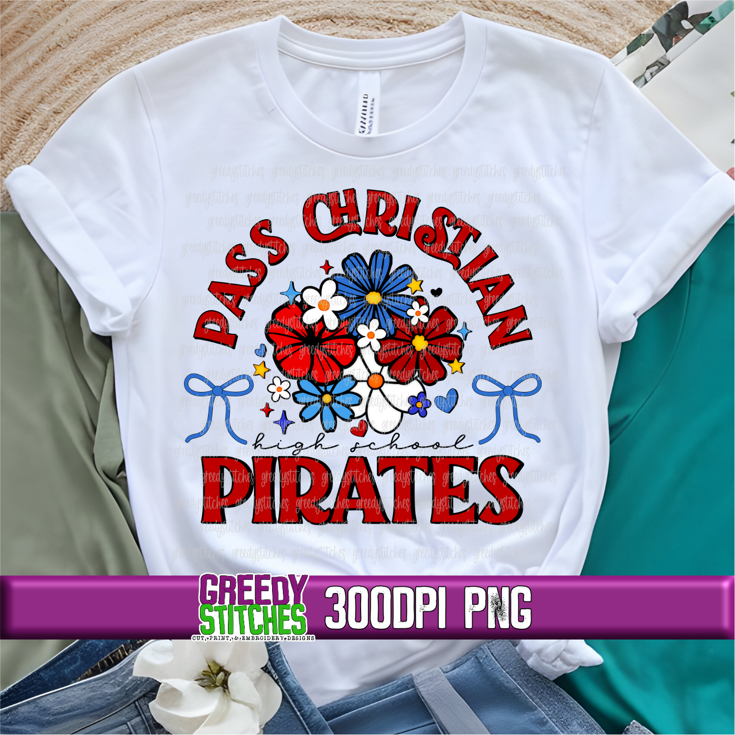 Floral Pass Christian Pirates PNG Set