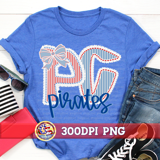 PC Pirates Pass Christian Pirates PNG - Seersucker Ruffles Pearls