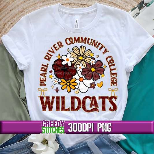 Floral PRCC Wildcats PNG