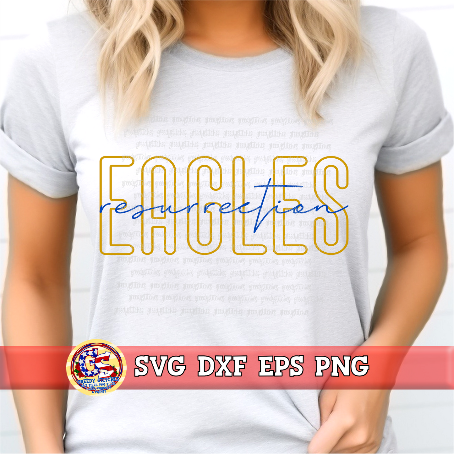 Resurrection Eagles SVG DXF EPS PNG