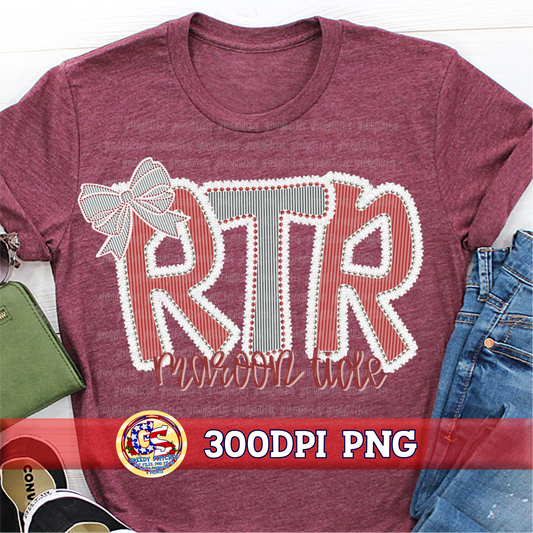 RTR Picayune Memorial Maroon Tide PNG - Seersucker Ruffles Pearls