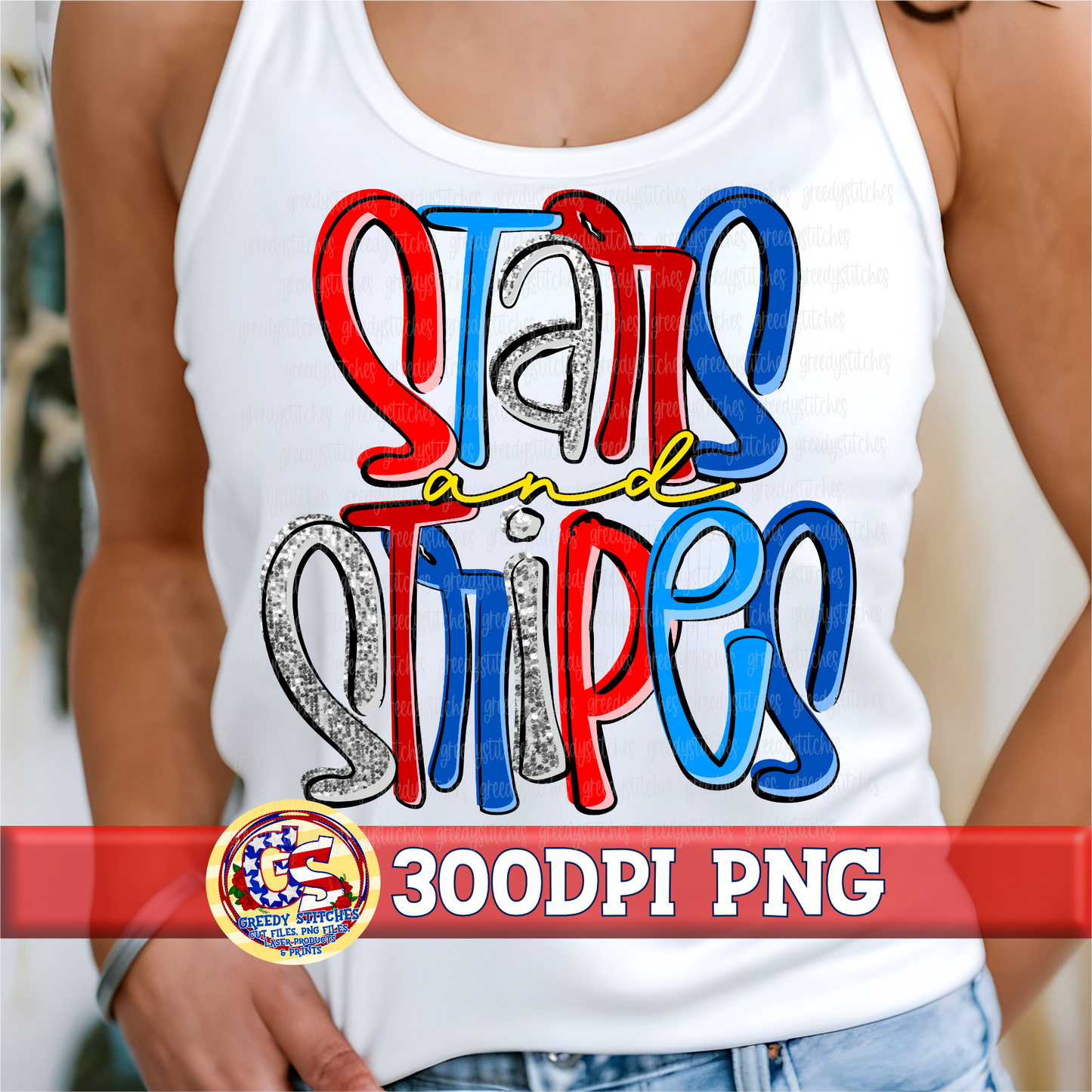 Stars and Stripes PNG - July 4th