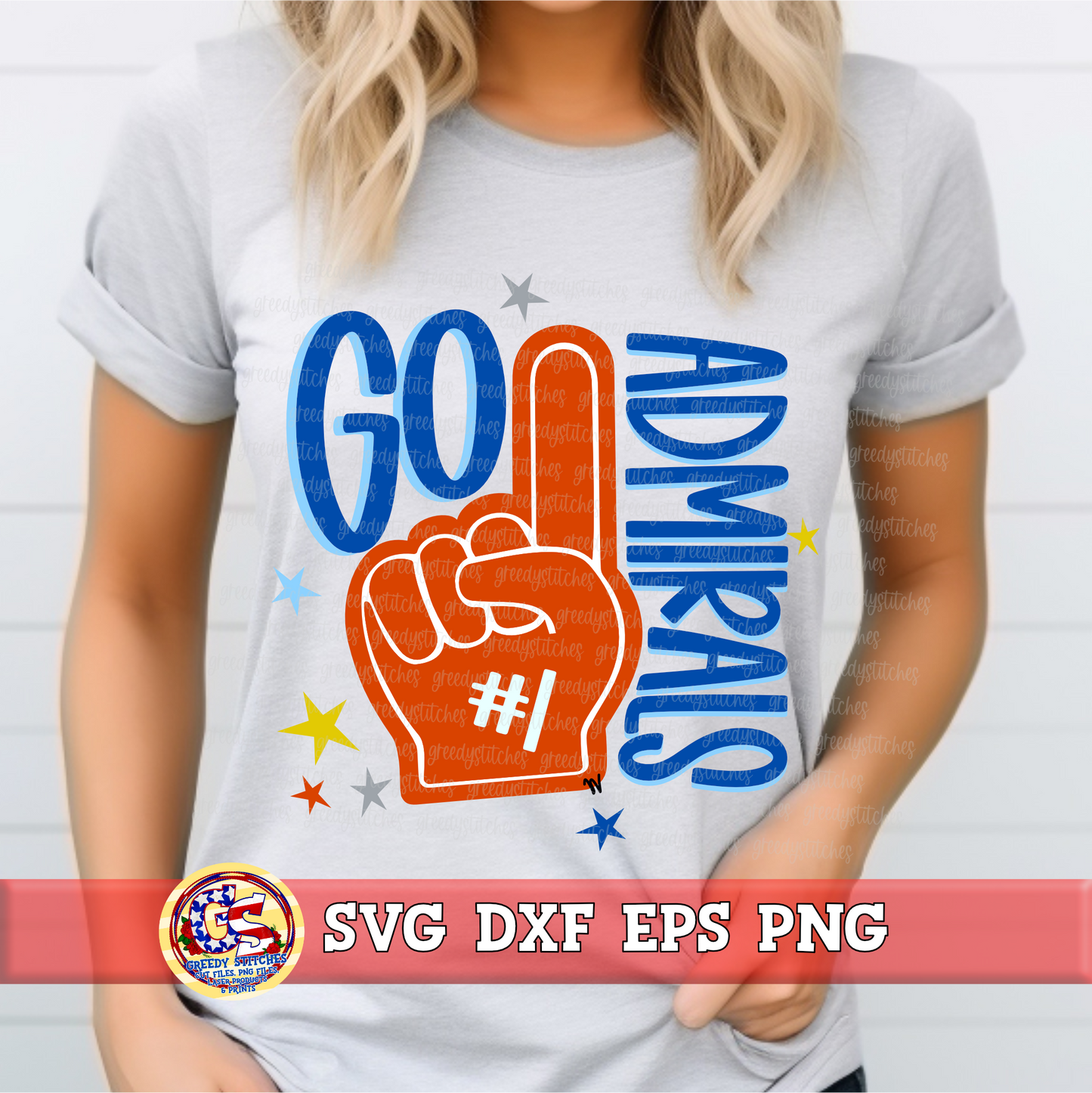 Go Admirals Foamie SVG DXF EPS PNG