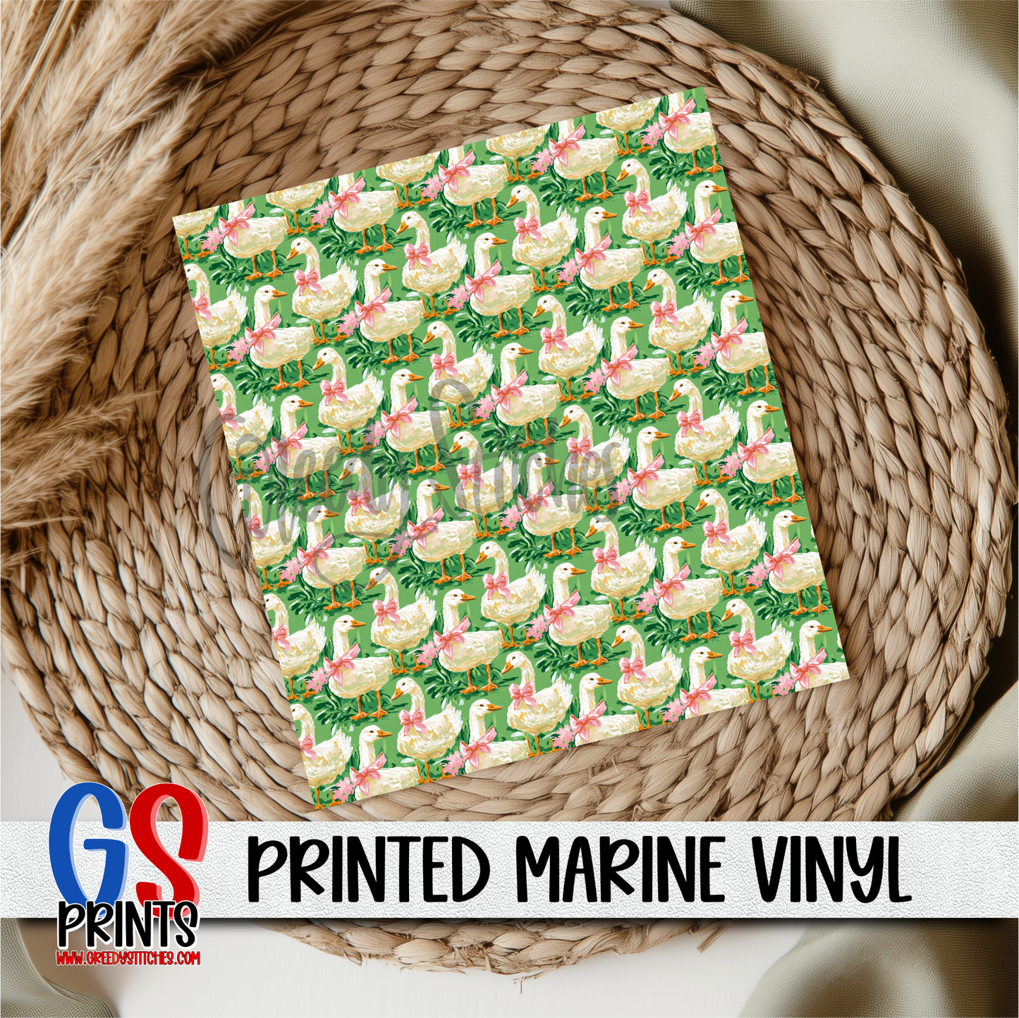 Preppy Green Goose Marine Vinyl