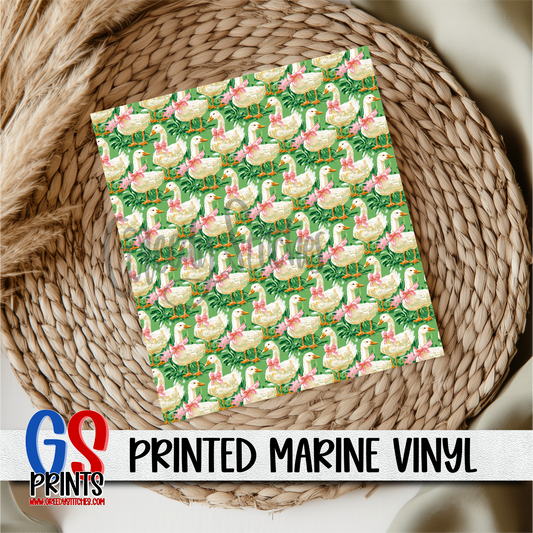 Preppy Green Goose Marine Vinyl