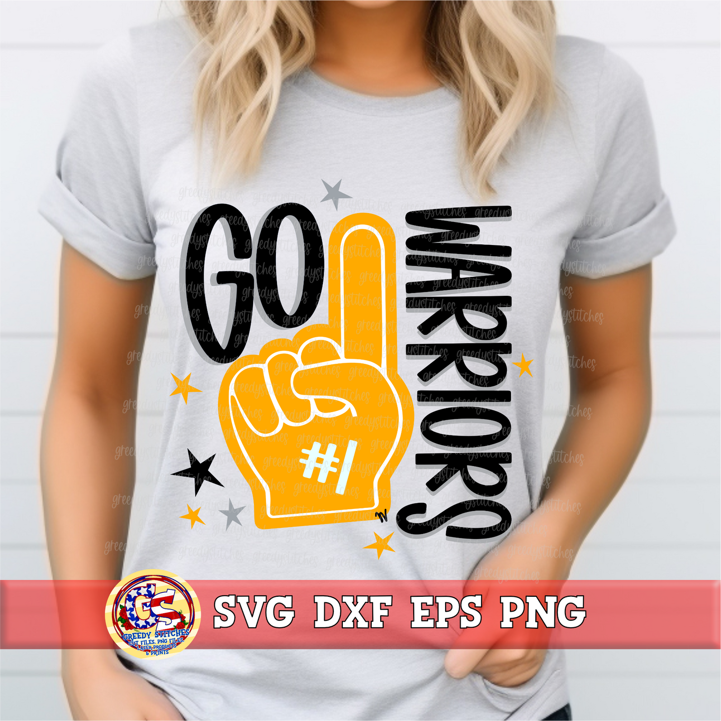 Go Warriors Foamie SVG DXF EPS PNG