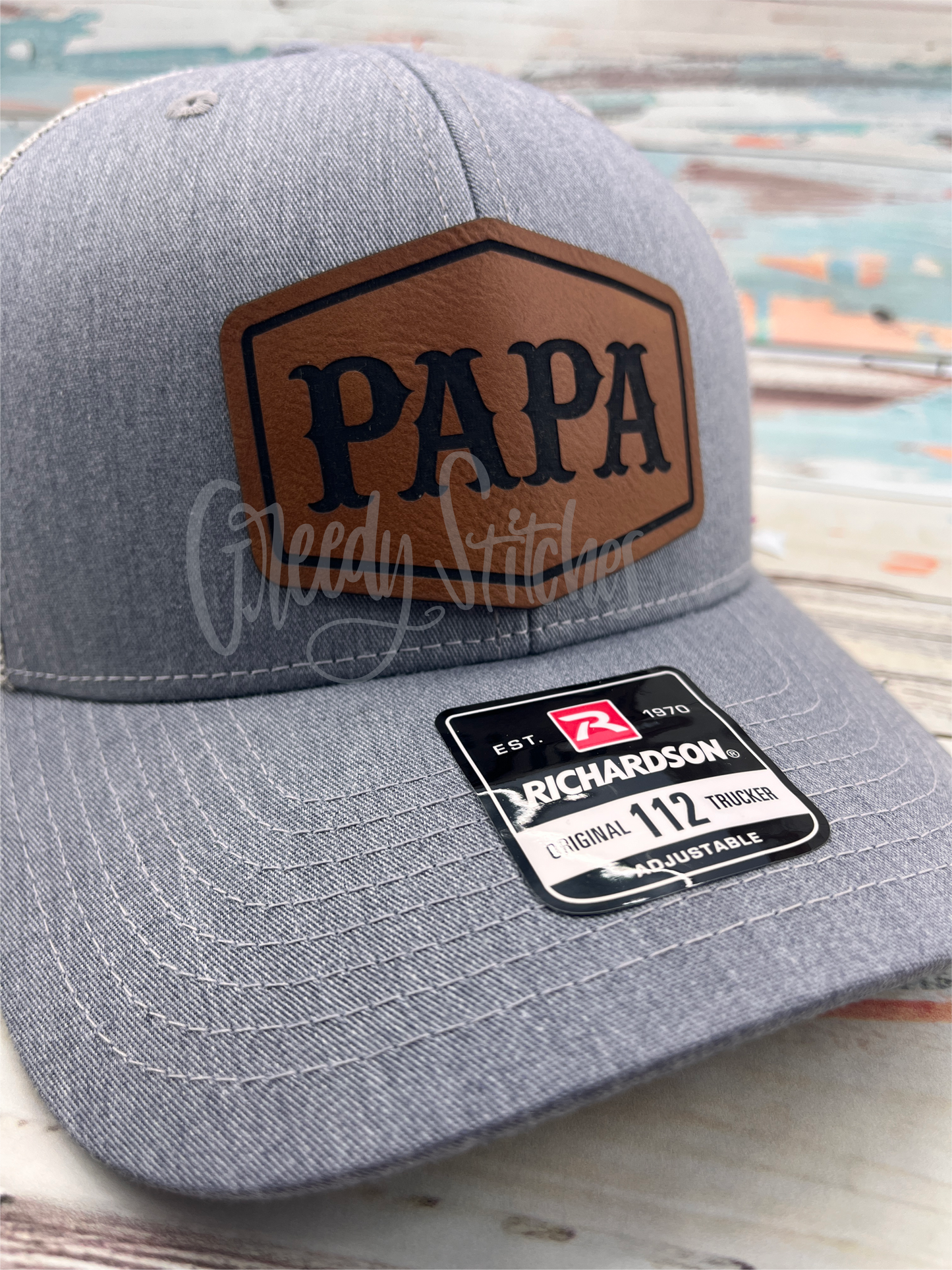 Richardson 112 with Engraved Leatherette Patch