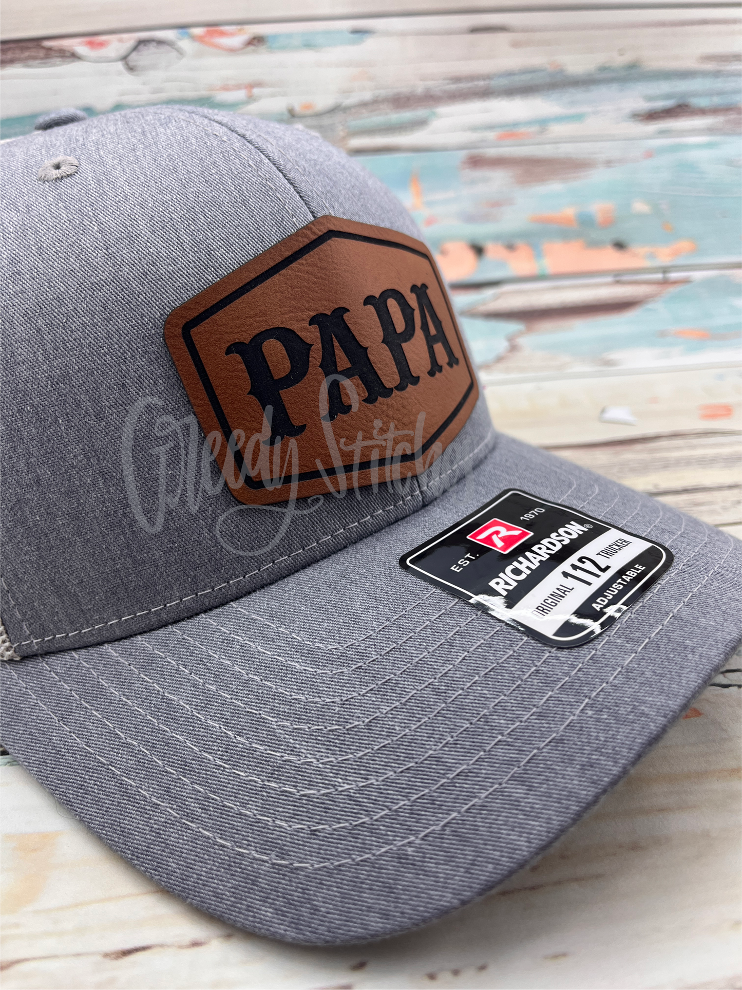 Richardson 112 with Engraved Leatherette Patch