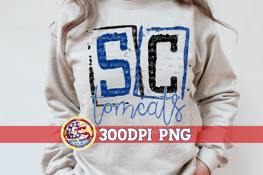 Stone County Tomcats Stamp PNG for Sublimation