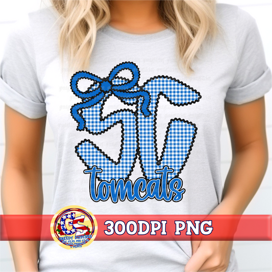 Stone County Tomcats Ricrac and Gingham PNG