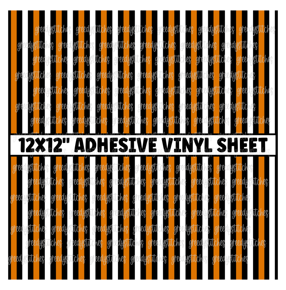 Halloween Stripes Matte Adhesive Vinyl