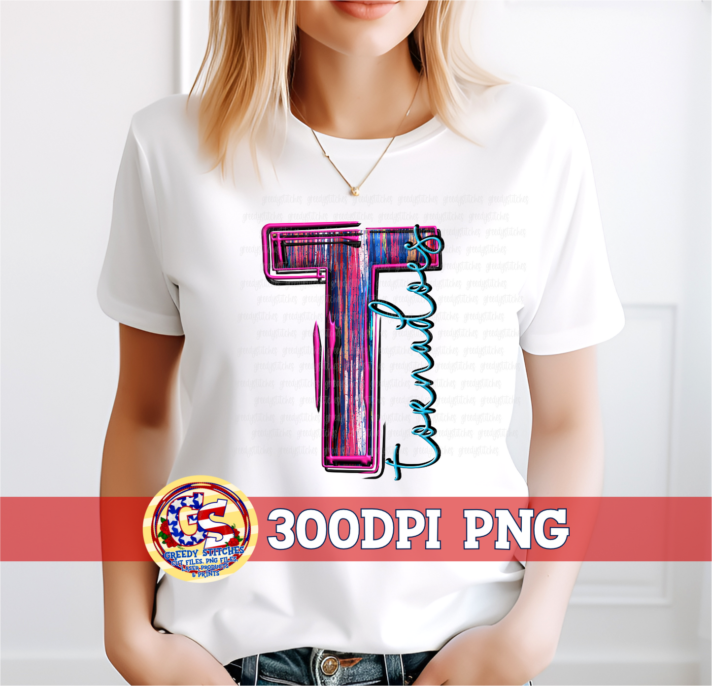 Tornadoes T 3D Inflated Brush PnG