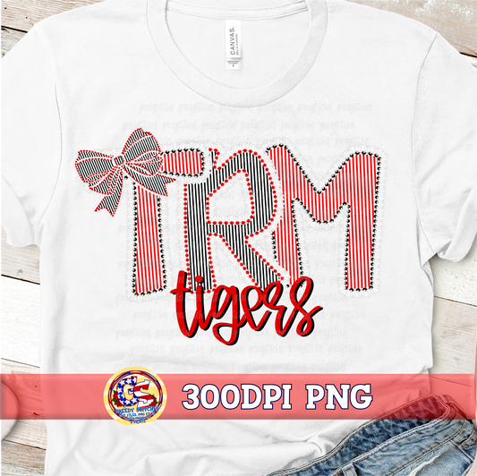 Ruffles and Pearls TR Miller Tigers PNG