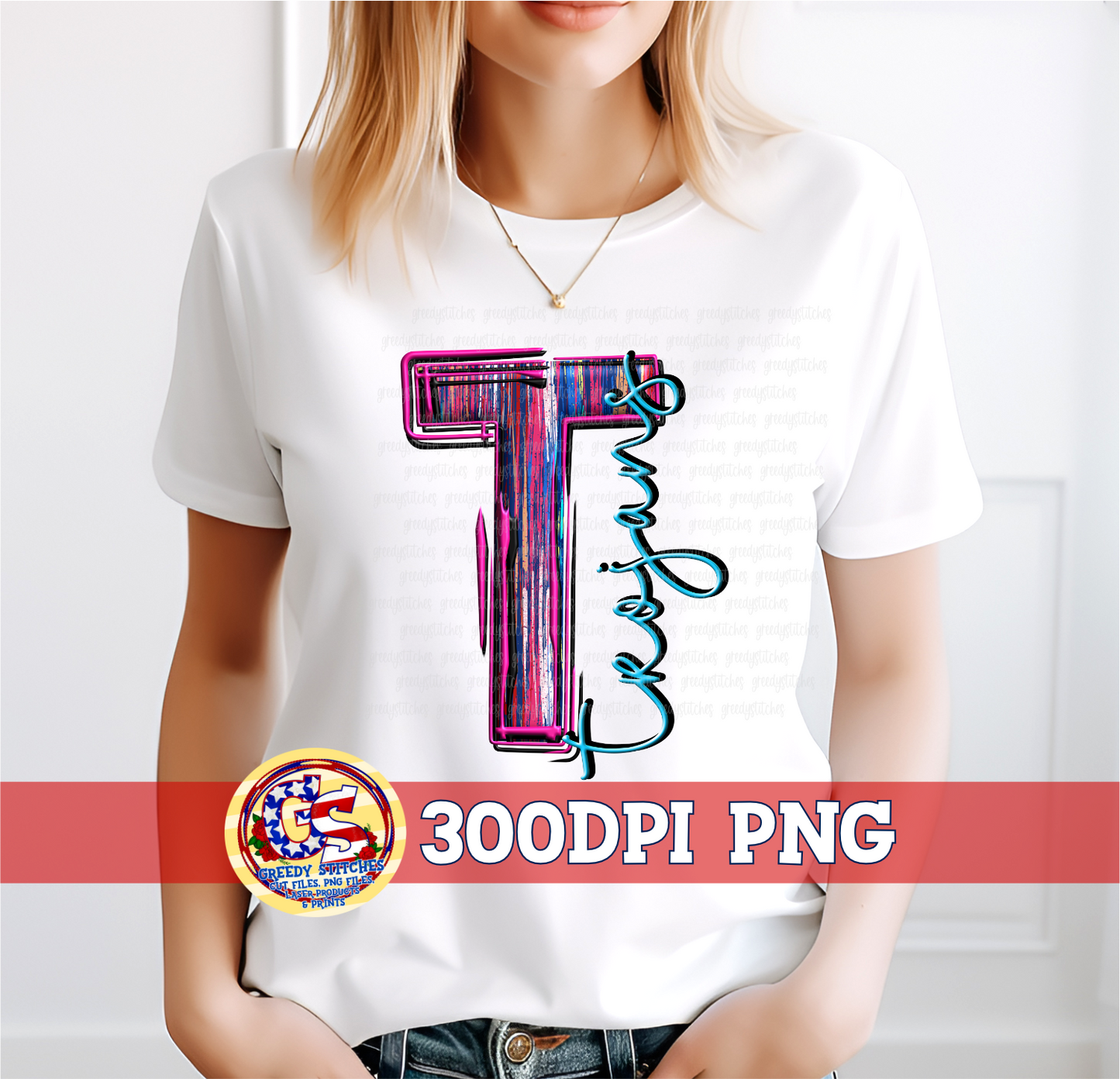 Trojans T 3D Inflated Brush PNG