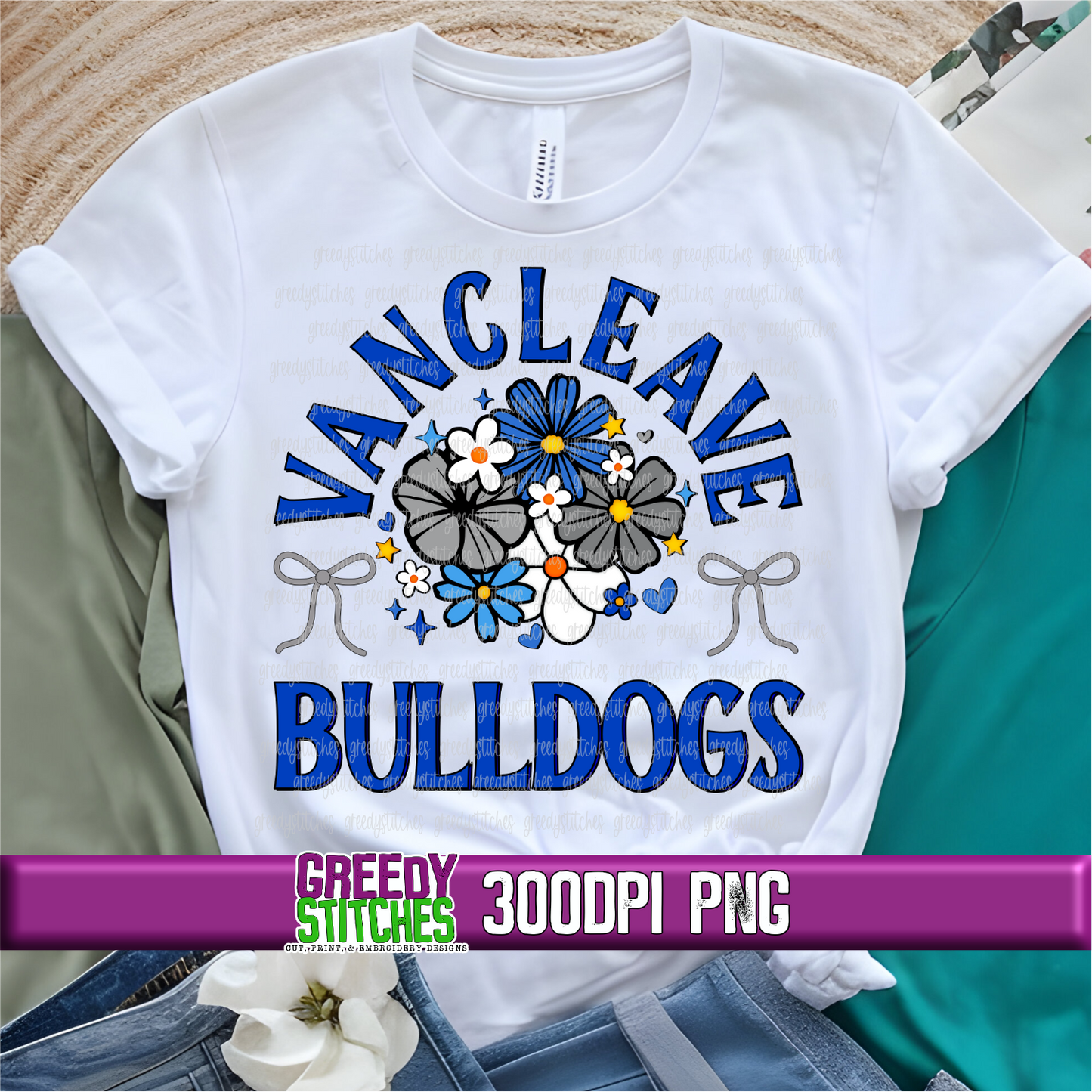 Floral Vancleave High School Bulldogs PNG Set