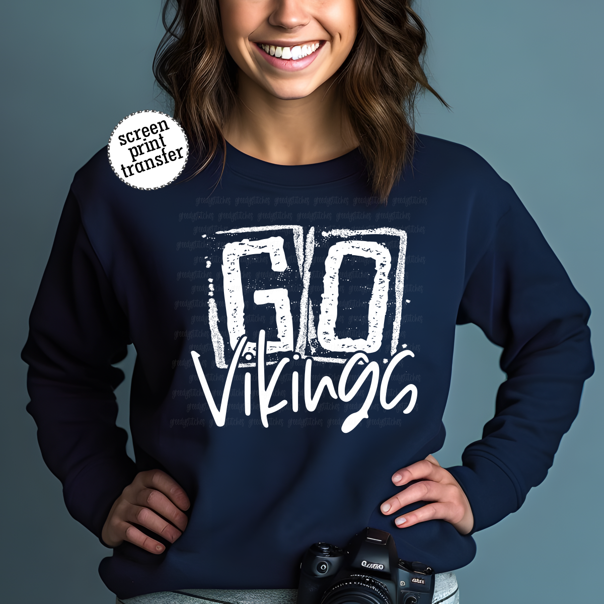 Go Vikings Screen Print Transfer