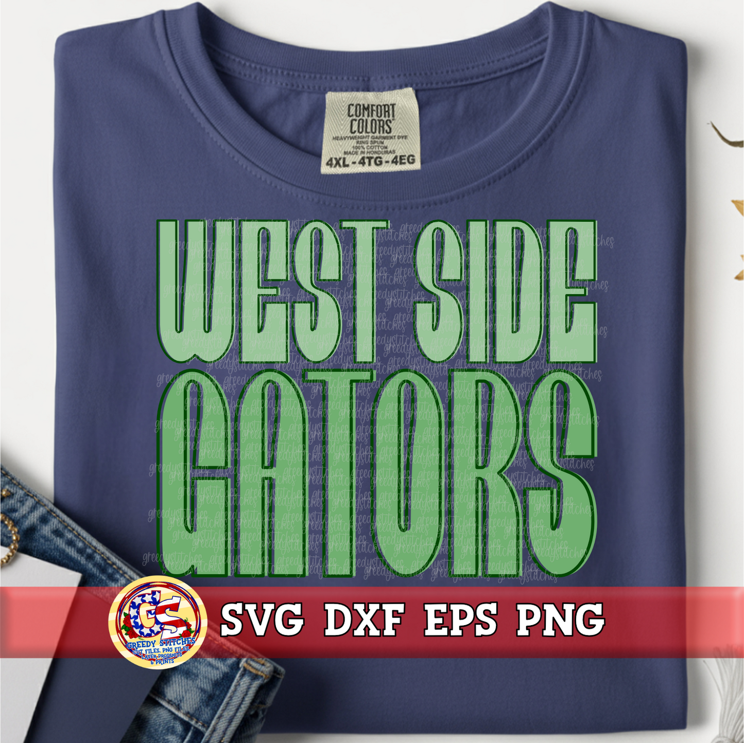 West Side Gators SVG DXF EPS PNG