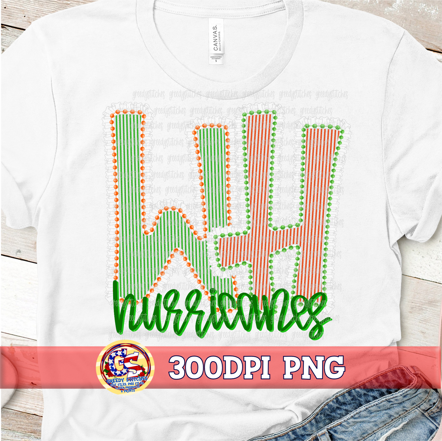 WH Hurricanes PNG - West Harrison high School Seersucker Ruffles Pearls