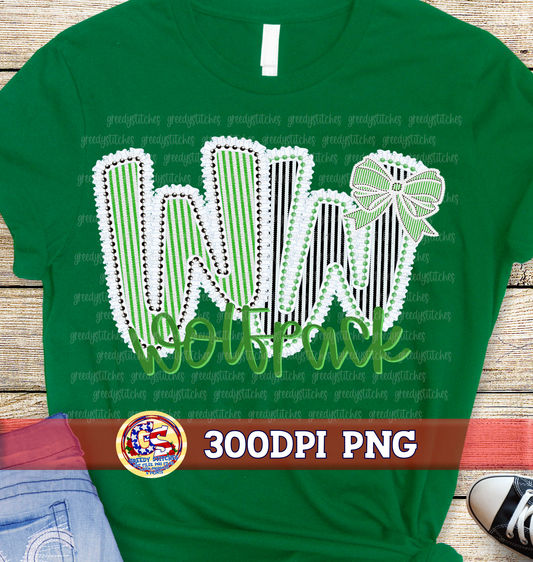 WW Wolfpack West Wortham PNG - Seersucker Ruffles Pearls