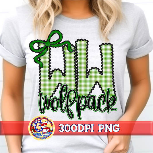 WW Wolfpack West Wortham PNG - Ric Rac Gingham