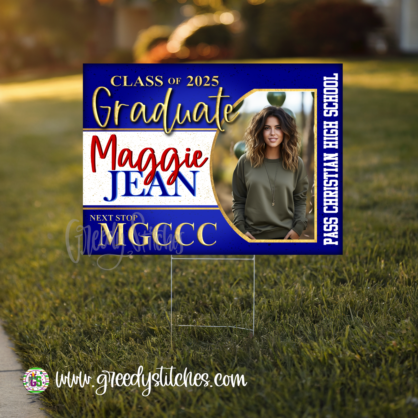 Class of 2025 Graduate Yard Sign with Stake