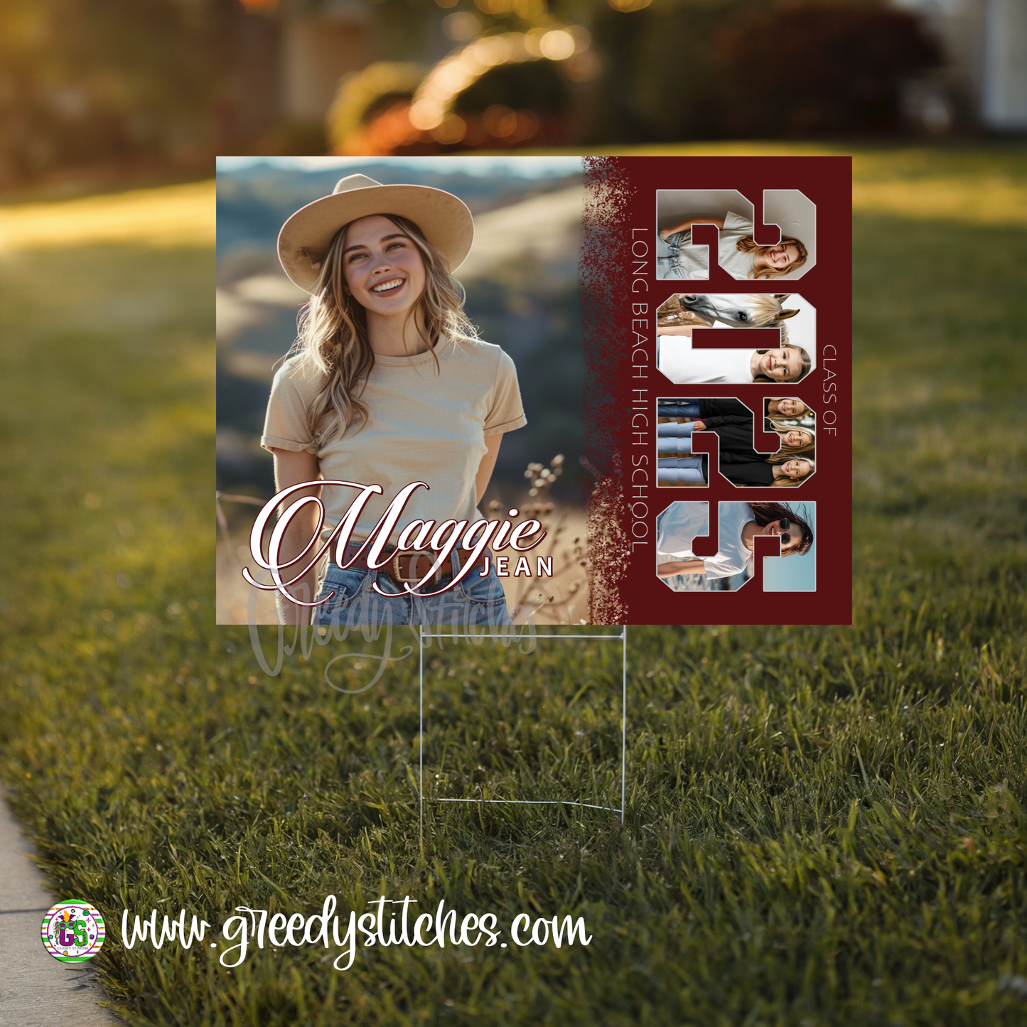 Class of 2025 Yard Sign with Stake