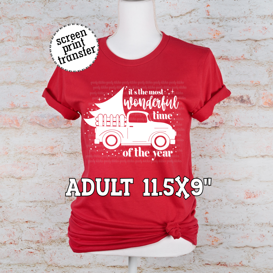 It's the Most Wonderful Time of the Year ADULT Screen Print Transfer