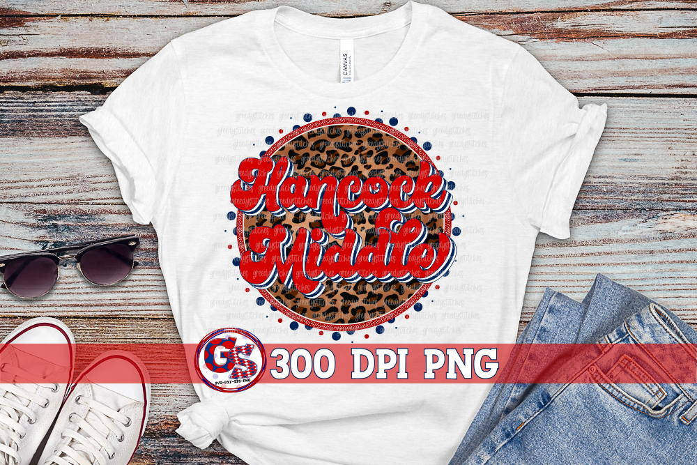 Hancock Middle Medallion PNG for Sublimation