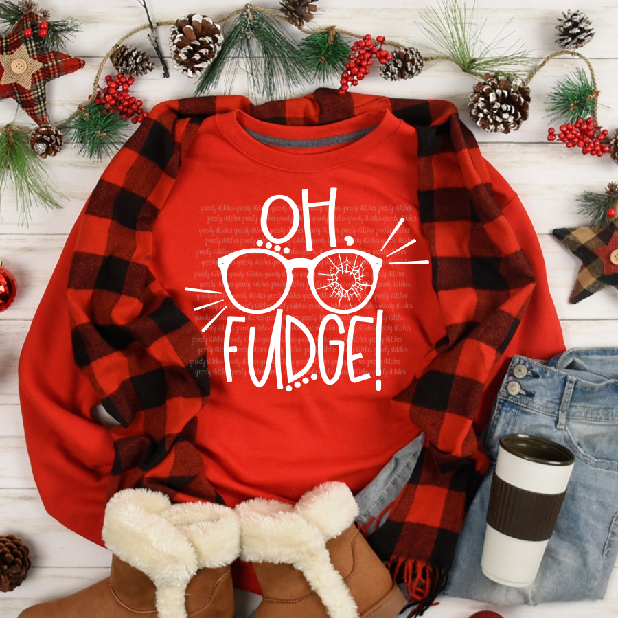 Oh Fudge! Christmas ADULT Screen Print Transfer