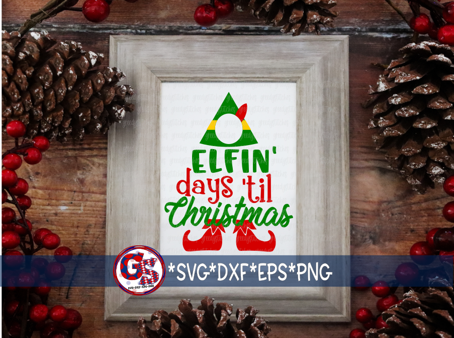 Santa Tray, Christmas Countdown, Elf Quarantine Bundle SVG DXF EPS PNG