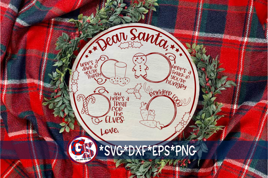 Santa Tray, Christmas Countdown, Elf Quarantine Bundle SVG DXF EPS PNG