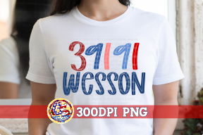 39191 Wesson Zip Code PNG for Sublimation