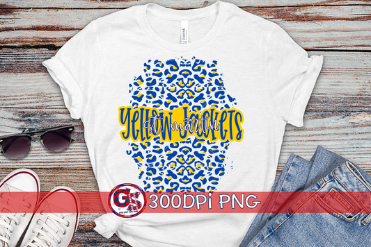 St Martin Yellow Jackets Leopard PNG for Sublimation