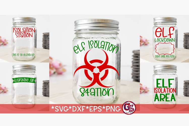 Santa Tray, Christmas Countdown, Elf Quarantine Bundle SVG DXF EPS PNG
