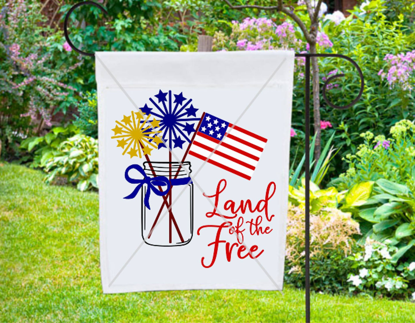 Sparklers in Mason Jar SVG DXF EPS PNG