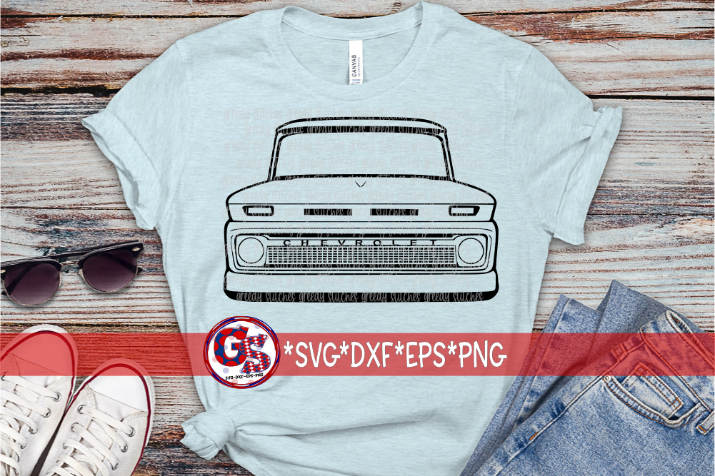 1965 Chevrolet Truck Front End SVG DXF EPS PNG
