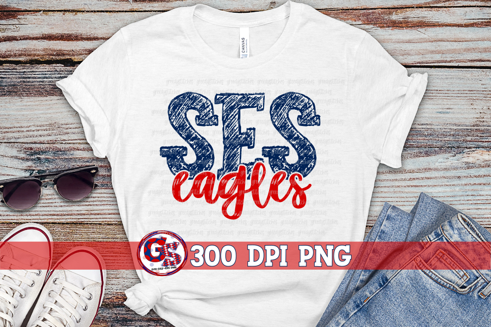 SES Eagles PNG for Sublimation