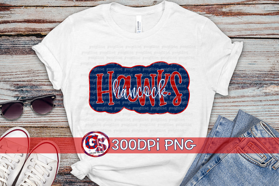 Hancock Hawks PNG Bundle for Sublimation