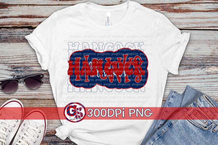 Hancock Hawks PNG Bundle for Sublimation