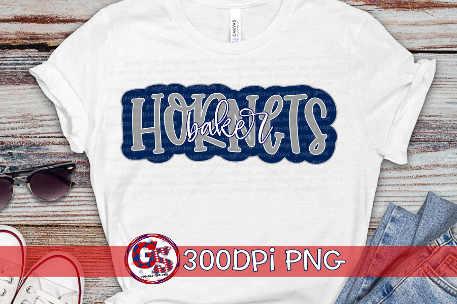 Baker Hornets PNG Bundle for Sublimation
