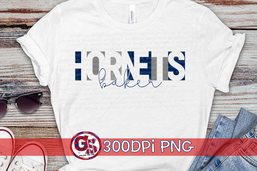 Baker Hornets PNG Bundle for Sublimation
