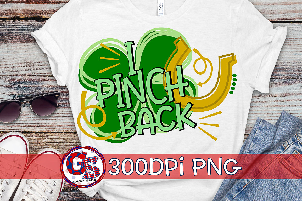I Pinch Back PNG Sublimation