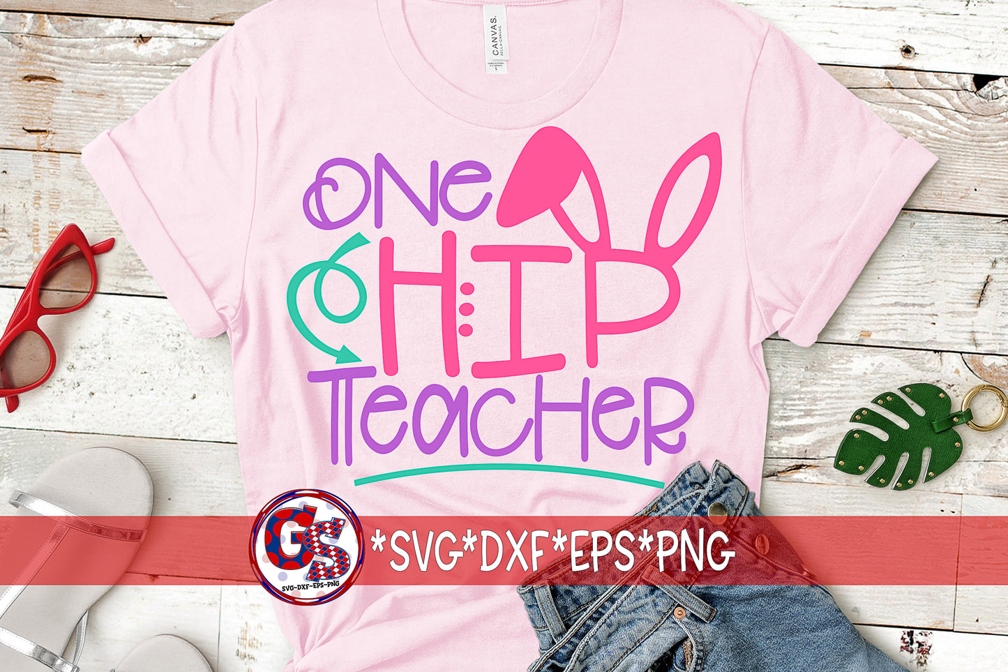 One Hip Teacher SVG DXF EPS PNG