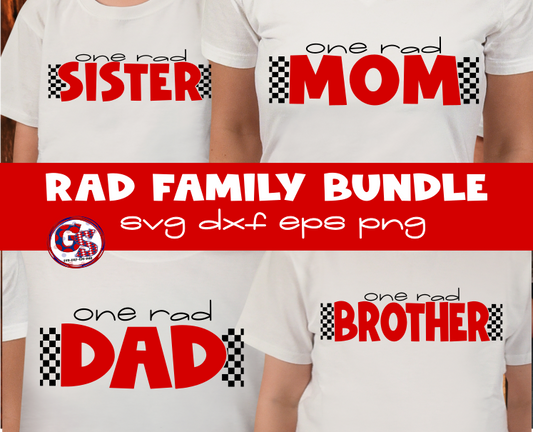 Rad Family Bundle SVG DXF EPS PNG