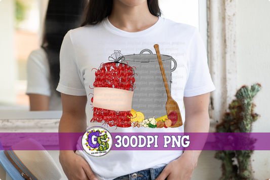 Crawfish Sack and Pot PNG