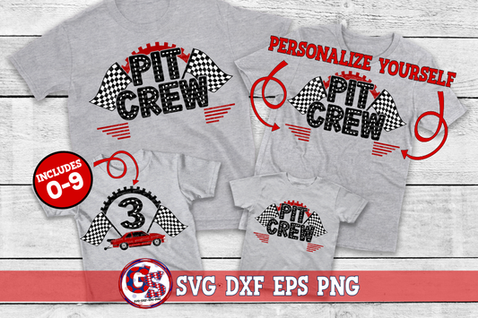 Birthday Drag Racing Bundle SVG DXF EPS PNG