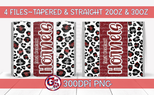 East Central Hornets Tumbler Wraps PNG for Sublimation