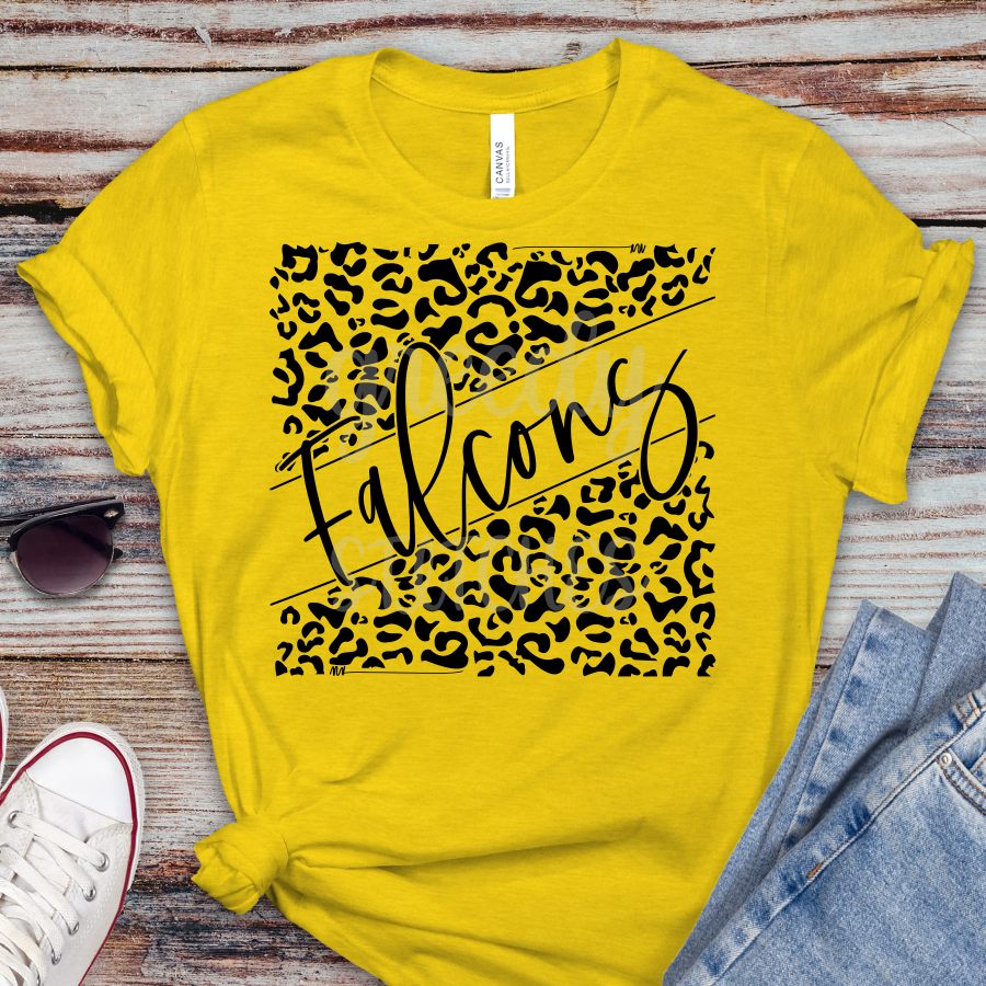 Falcons Leopard Adult Screen Print Transfer