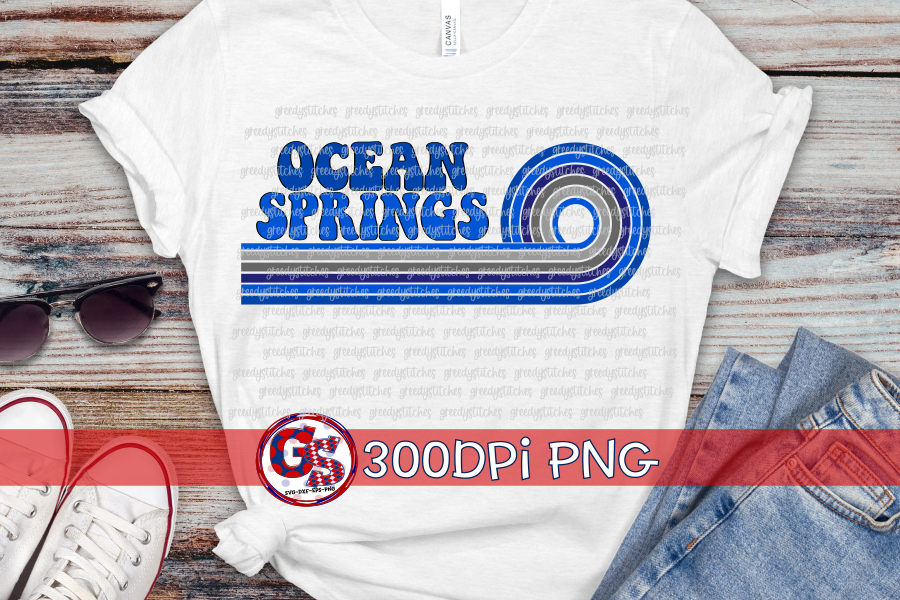 Ocean Springs Greyhounds PNG Bundle for Sublimation