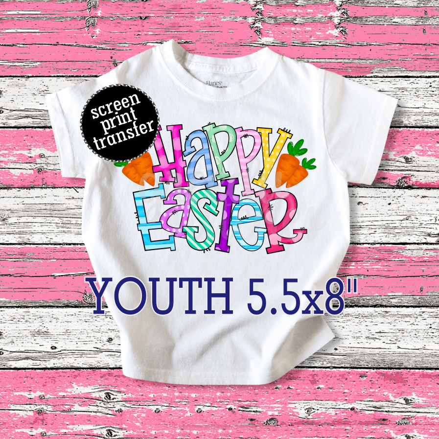 Happy Easter YOUTH Screen Print Transfer